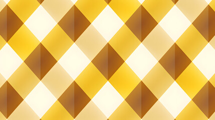 Professional Seamless Rhombic Checkered Pattern in Yellow for Design Projects