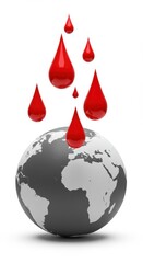 Obraz premium Global Blood Donation: A Call for Worldwide Blood Drive to Save Lives and Address Blood Shortages Across the Globe