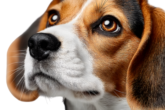 Closeup portrait of a dogs face expressive eyes adorable pet canine features