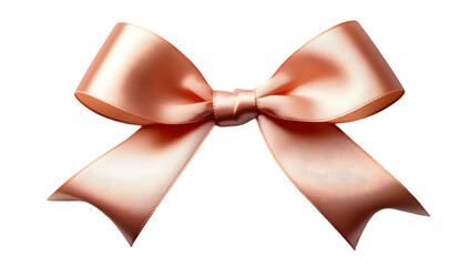 Naklejka premium Peach Ribbon on Transparent Background