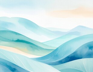 Fototapeta premium 波のように揺らいでいる夕方の背景