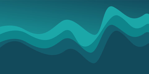 Sea waves layered vector background illustration and sea beach vector illustration.