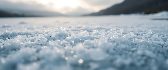 Obraz premium close up of snow on the ground