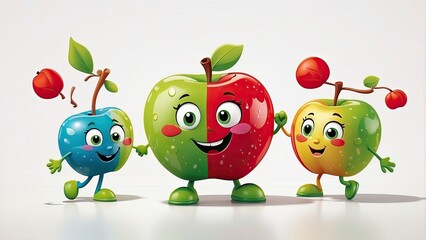 Playful Blue Furry Monster in 3D Illustration