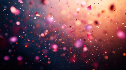 Colorful confetti in motion, a vibrant celebration of joy and energy