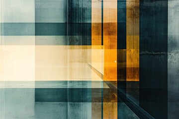 Abstract concrete interior