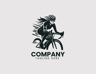 Naklejka premium Bicycle Vector Logo Design, Bike Vector Logo, Cycle Vector Logo Design