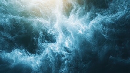 Obraz premium Dramatic Turbulent Ocean Waves and Ethereal Water Textures