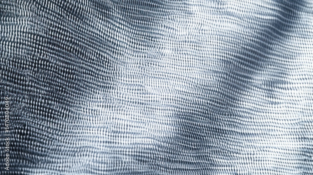 Poster close-up of a textured fabric surface with a wavy pattern and varying light and shadow creating dept