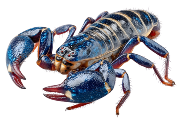 Stunning Closeup of a Blue Scorpion Detailed Macro Photography of Arachnid