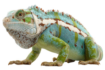 Obraz premium Stunning CloseUp of a Vibrant Chameleon