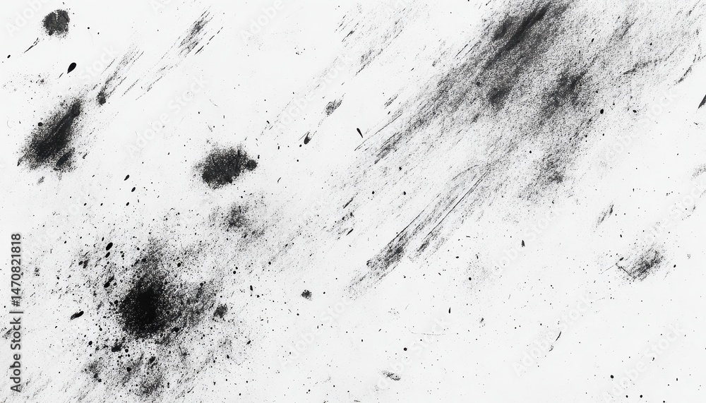 Aufkleber black and white abstract ink splatter texture background