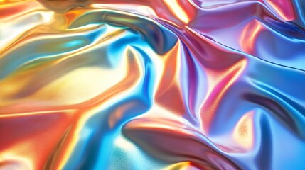 Naklejka premium smooth rainbow holographic metallic Photography background