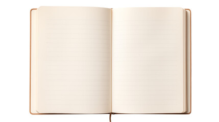 Open Notebook with Lined Pages Ready for Notes Ideas Journaling Writing