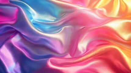 Obraz premium brushed rainbow holographic metallic Photography background