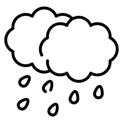 Rainy Line Icon