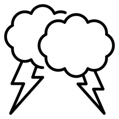 Storm Line Icon