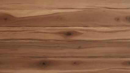 Horizontal Plank Wood Texture with Natural Grain and Knots, Rustic Brown Timber Background