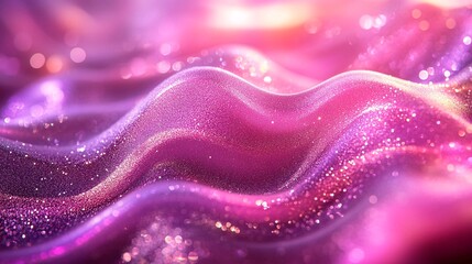 Obraz premium wavy pink shift holographic metallic Photography background