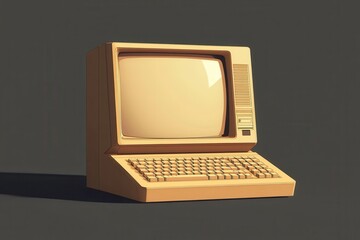 Retro beige computer