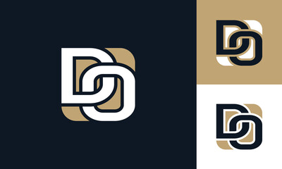 Fototapeta premium DO monogram logo design