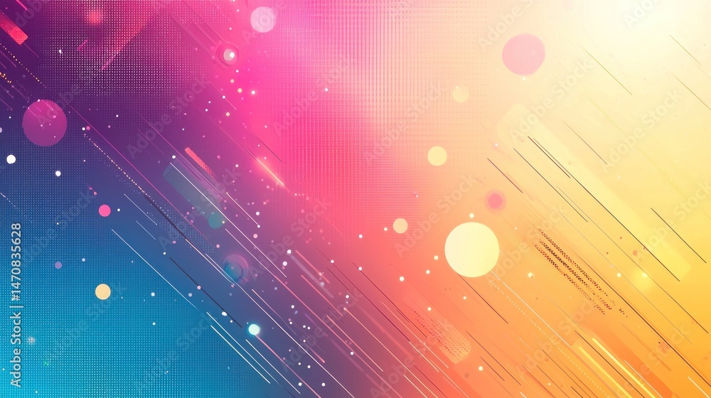 Poster vibrant abstract background with colorful gradients and shapes