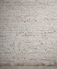 Weathered white brick wall, rough texture, grunge detail , template, urban