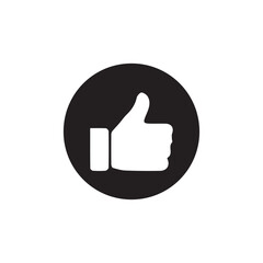 Thumb up icon  like symbol.Yes, good symbol. Flat style and outline stock vector illustration eps 10.