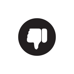 Fototapeta premium Thumbs down icon representing dislike or disapproval.thumbs down vector icons for mobile and web apps. vector illustration eps 10.