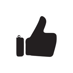 Obraz premium Thumb up icon like symbol.Yes, good symbol. Flat style and outline stock vector illustration eps 10.