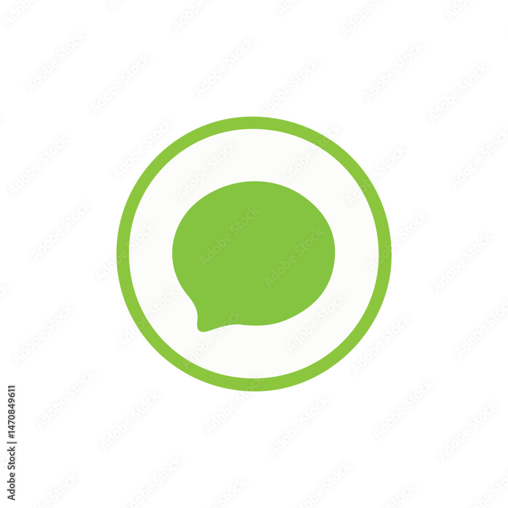 Fototapete speech bubble icon with thin stroke.chat glyph icon. message icon set. speech bubble sign. vector il