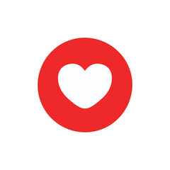 vector illustration of red heart icon love. love vector file.red heart flat icon, symbol of love. vector illustration eps 10.