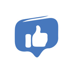 Thumb up icon  like symbol.Yes, good symbol. Flat style and outline stock vector illustration eps 10.