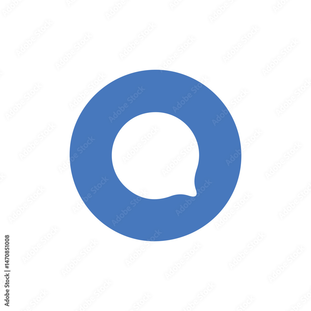 Fototapete speech bubble icon with thin stroke.chat glyph icon. message icon set. speech bubble sign. vector il