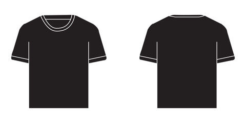 Naklejka premium T shirt vector icon set of collections. Clothing symbol. Normal and Jersey T-shirt.
