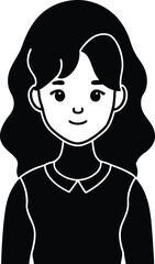 girl in a black dress