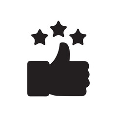 Thumb up icon  like symbol.Yes, good symbol. Flat style and outline stock vector illustration eps 10.