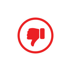 Thumbs down icon representing dislike or disapproval.thumbs down vector icons for mobile and web apps. vector illustration eps 10.