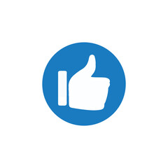 Thumb up  icon. like symbol.like icon silhouette vector style with white background. vector illustration eps 10.