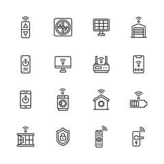Icons showing Internet of Things