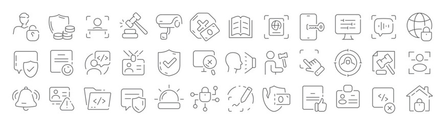 Security icons showcase data protection