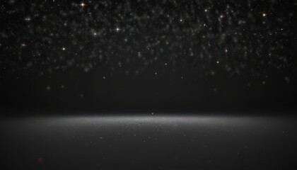 Obraz premium Infinite twinkling stars, deep black backdrop, celestial, astral