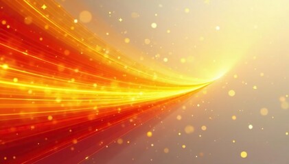 Obraz premium Abstract fiery orange and yellow vector streaks, dynamic movement, energy burst , fiery, heat, flame