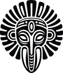 Tribal Spirit Mask Design