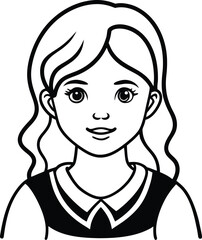 vector illustration of a girl