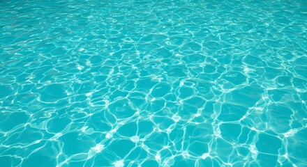 Turquoise Water Texture: Shimmering Ripples and Reflections of Sunlight on a Calm Surface
