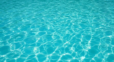 Obraz premium Sparkling Turquoise Water Texture: A Refreshing Summer Background