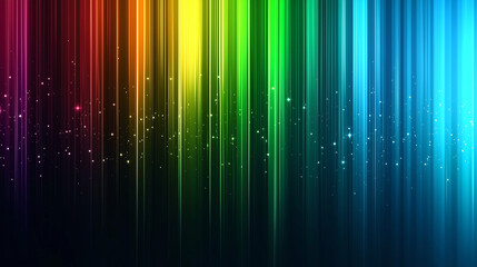 Vertical rainbow spectrum light streaks abstract background featuring vibrant color progression and dynamic movement - Perfect for diversity concepts