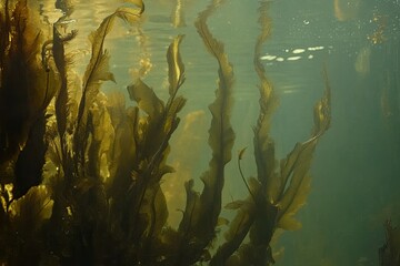 Underwater kelp forest