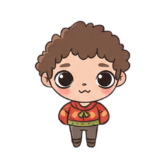 Boy with red sweater